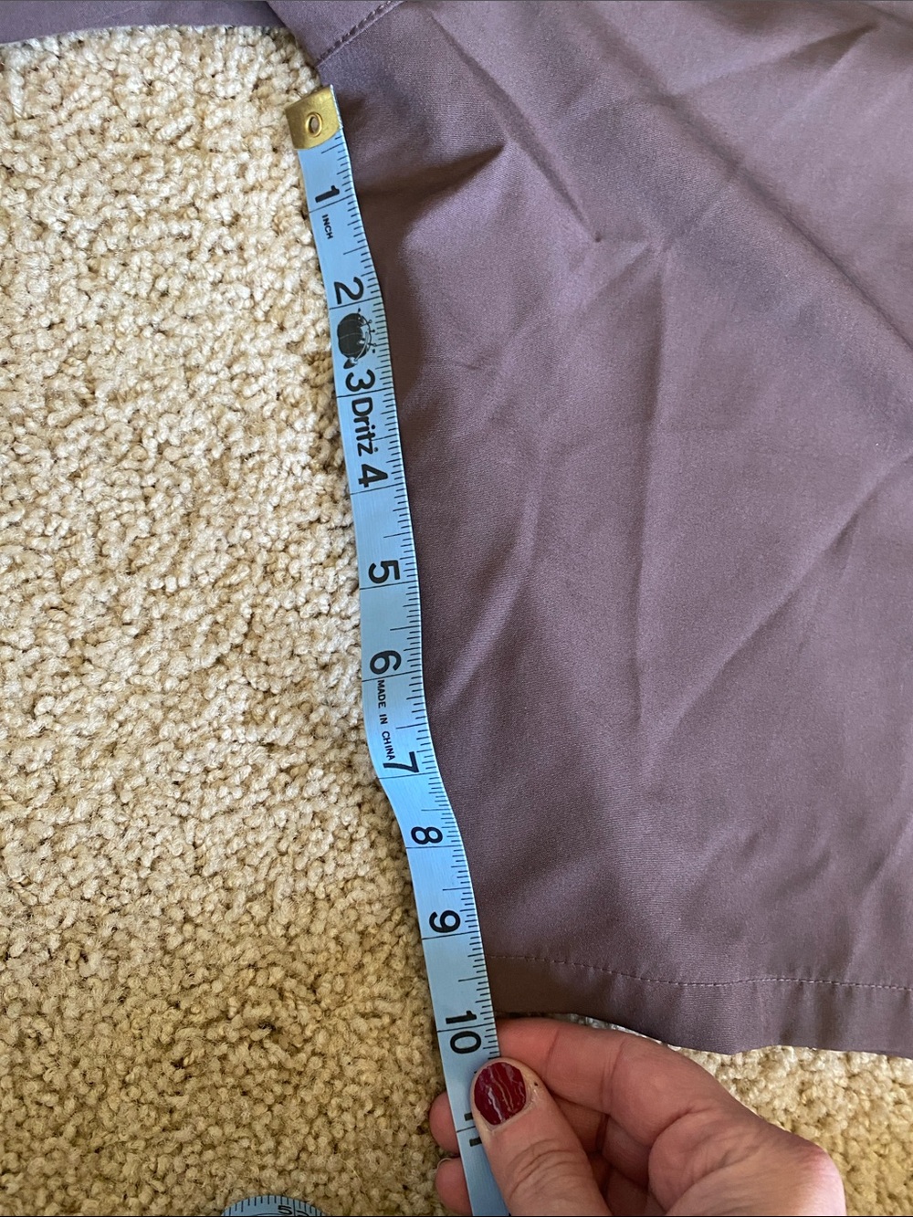 Women’s Casual Drawstring Cargo Shorts - lilac - Picture 10 of 11